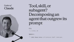 Tool, skill, or subagent? Decomposing an agent that outgrew its prompt（工具、技能，還是子代理？拆解一個長到超出提示範圍的 AI 代理）