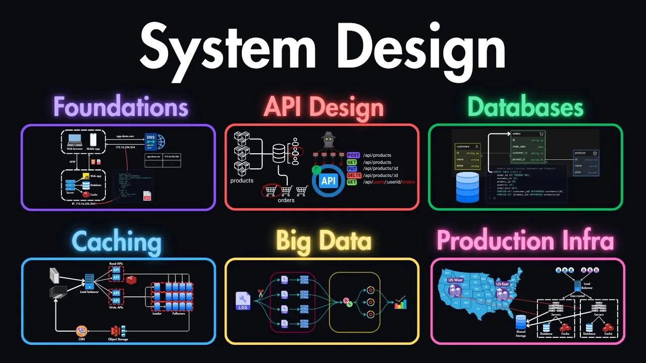 System Design Explained:系統設計全解析 — API、資料庫、快取、CDN、負載均衡與生產環境基礎設施